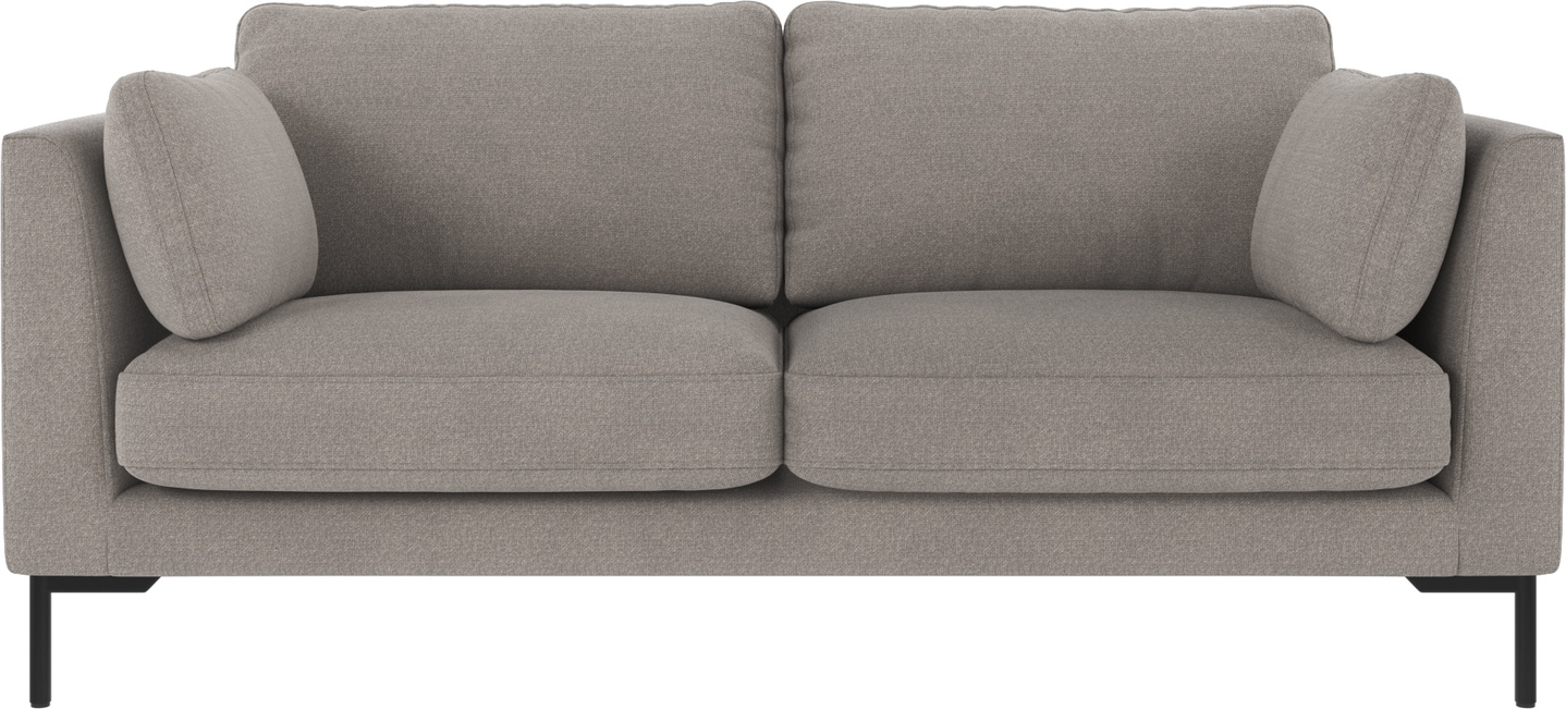 Personers Sofa Rowico Corwin Rita Lysegrå Sort Metalstel B190xd98xh83