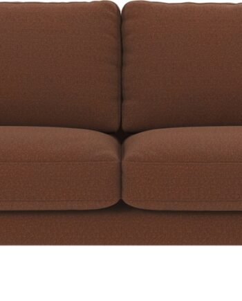 Personers Sofa Rowico Corwin Rita Polyester Rød Med Sorte Metalben Fsc Mix Træstel