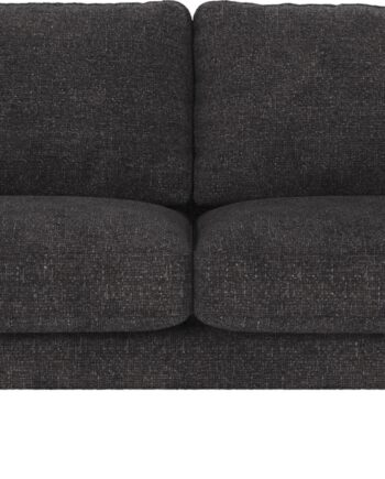 Personers Sofa Rowico Corwin Robin Stof Mørkegrå Med Sorte Metalben B190xd98xh83
