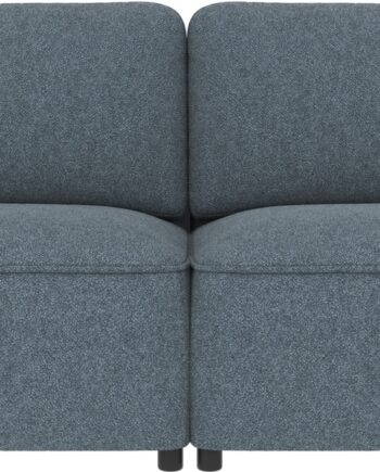 Personers Sofa Rowico Norris Bobby Mellemblå Polyester ø102x226x80 Martindale 100 000 Nozag Fjedre Koldskum