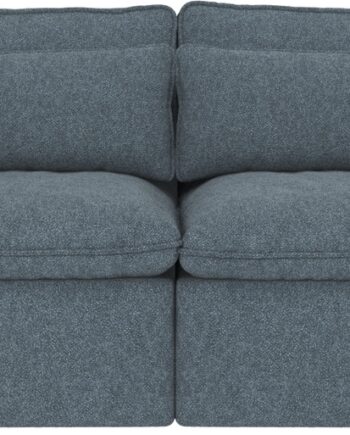 Personers Sofa Rowico Rawlins Blå Bobby Polyesterstof H85xb226xd116