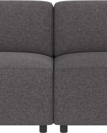 Personers Sofa Rowico Willard Brenda Mørkegrå Polyester H70xb236xd98