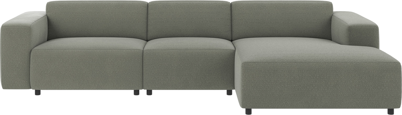 Personers Sofa Rowico Willard Med Chaiselounge Grøn Rita 158 Stof Modulopbygget Nordisk Design 312x161
