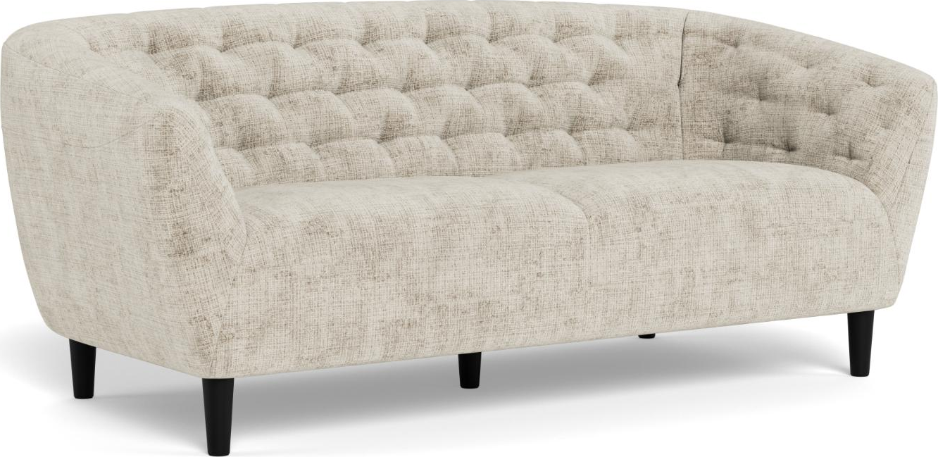 Personers Sofa Signature Vella Beige Juto Stof Sorte Gummitræsben B152 D55 H42