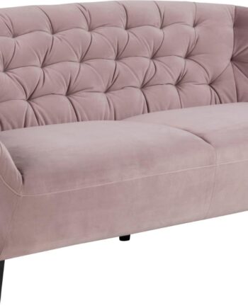 Personers Sofa Signature Vella Vic Stof Støvet Rosa Sorte Gummitræsben B152