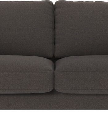 Personers Sofa Skandinavisk Design Rowico Corwin Mørkegrå Rita Polyester Fsc Mix Træstel Pulverlakerede Sorte Metalben Med Nozag Fjedre