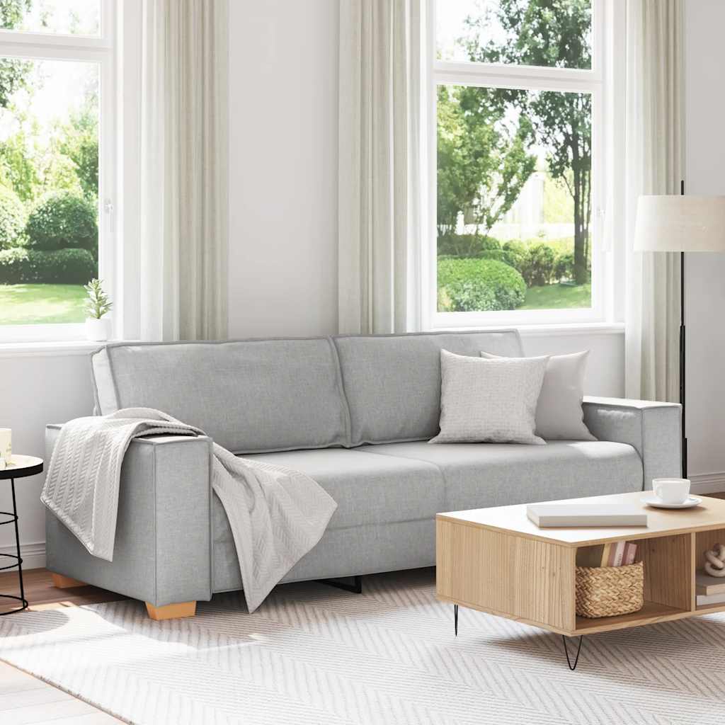 Personers Sofa Skygrå 220x78x84 Stof