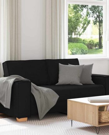 Personers Sofa Sort 180x78x84 Stof