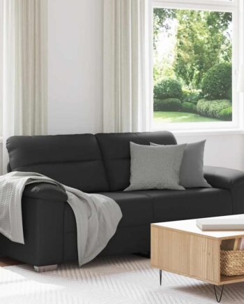 Personers Sofa Sort 180x81x84 Kunstlæder