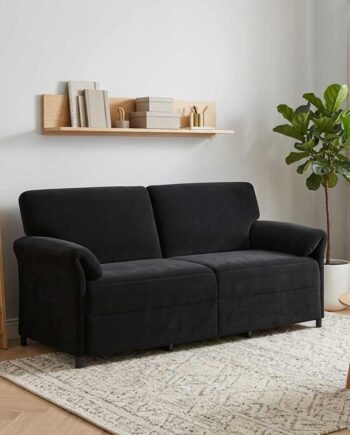 Personers Sofa Sort 198 Fløjl
