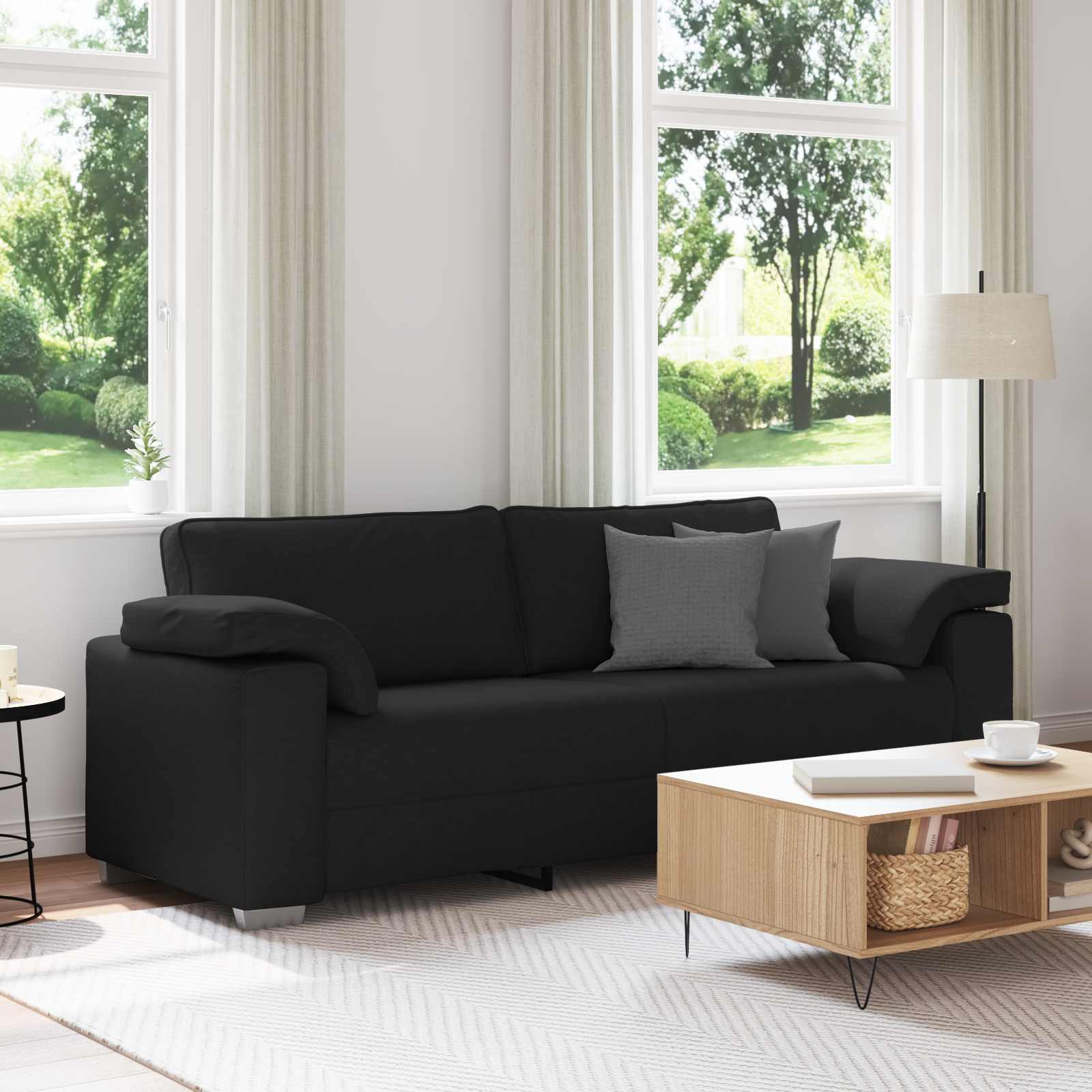 Personers Sofa Sort 220 Stof