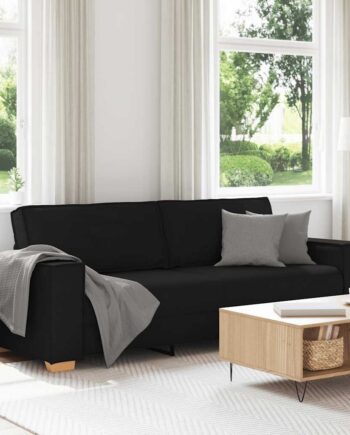 Personers Sofa Sort 220x78x84 Stof