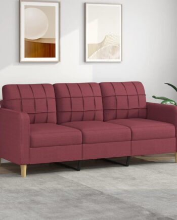 Personers Sofa Stof 180 Vinrød