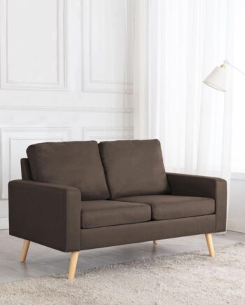 Personers Sofa Stof Brun Kompakt Stuesofa