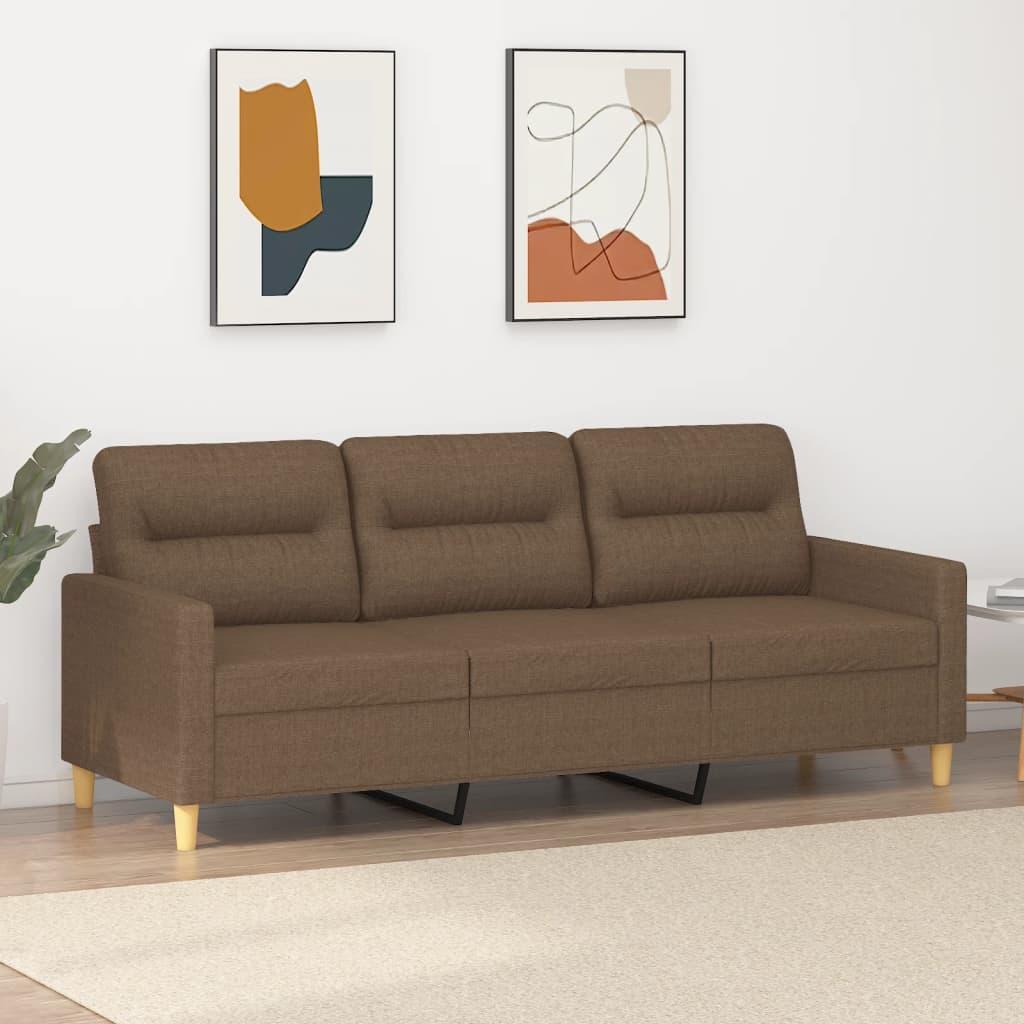 Personers Sofa Stof Brun Sædebredde 180