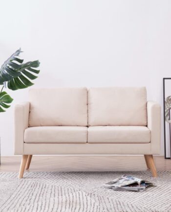 Personers Sofa Stof Cremefarvet