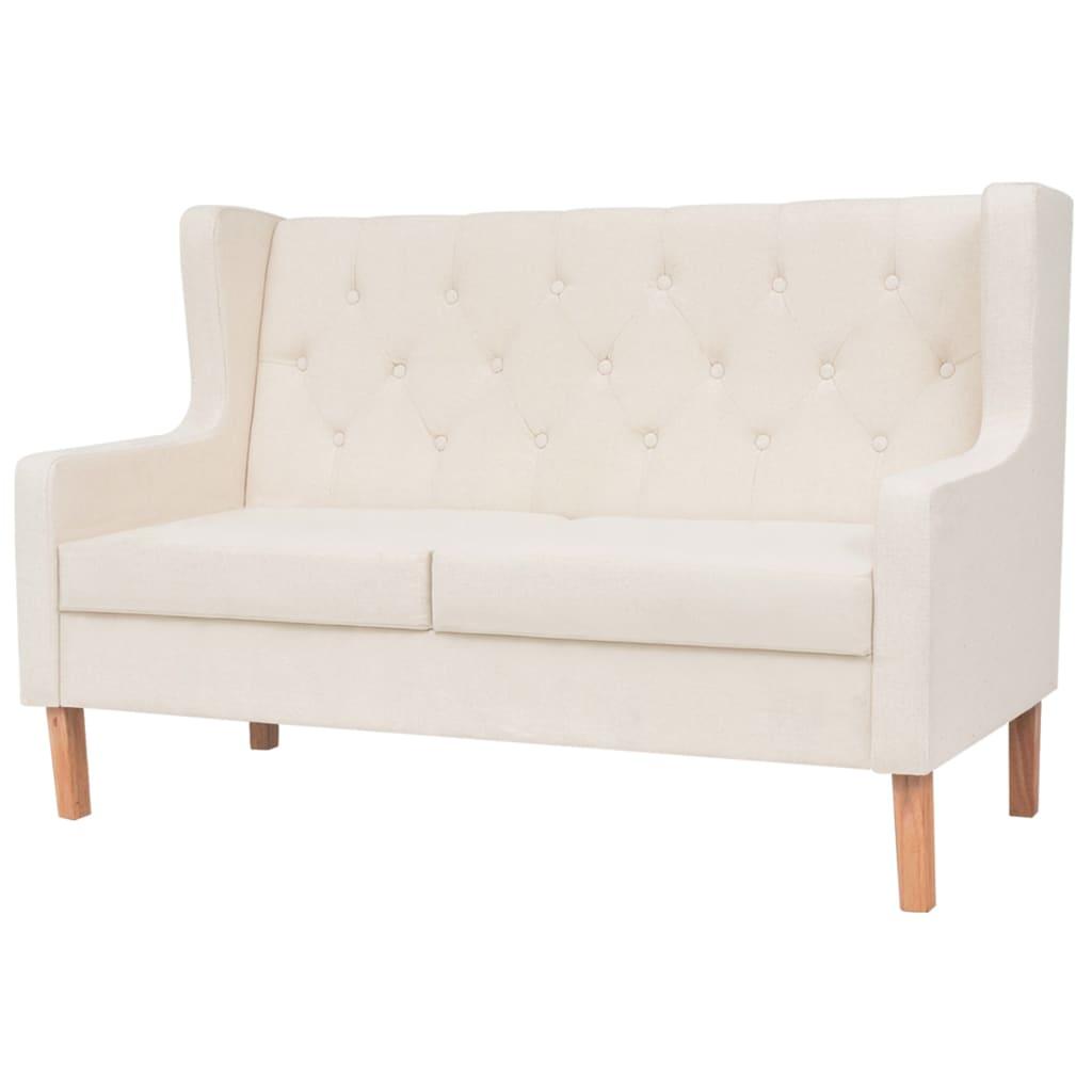 Personers Sofa Stof Cremehvid