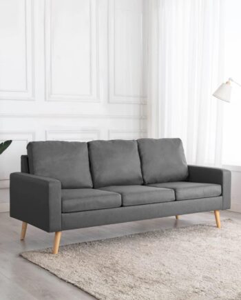 Personers Sofa Stof Lysegrå Skandinavisk Design