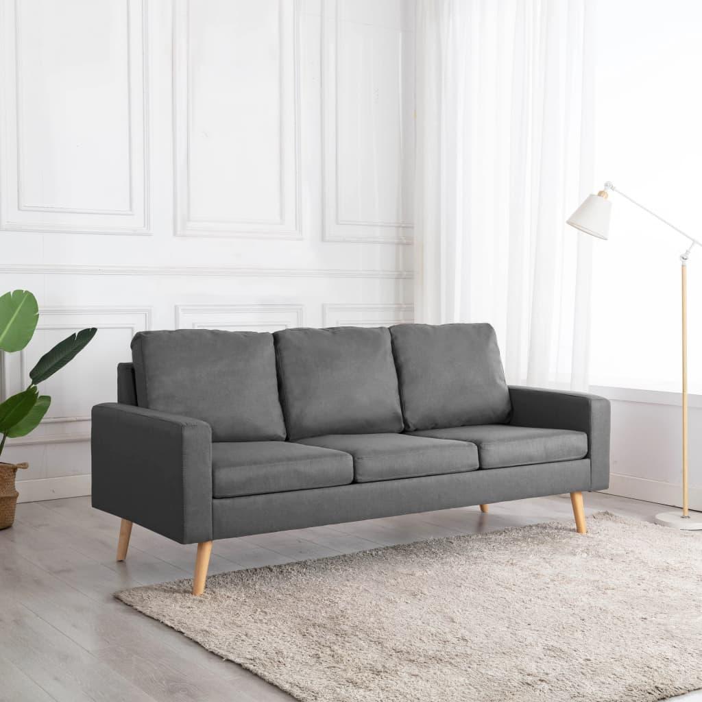 Personers Sofa Stof Lysegrå Skandinavisk Design