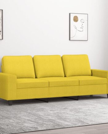 Personers Sofa Stof Lysegul Sædebredde 180