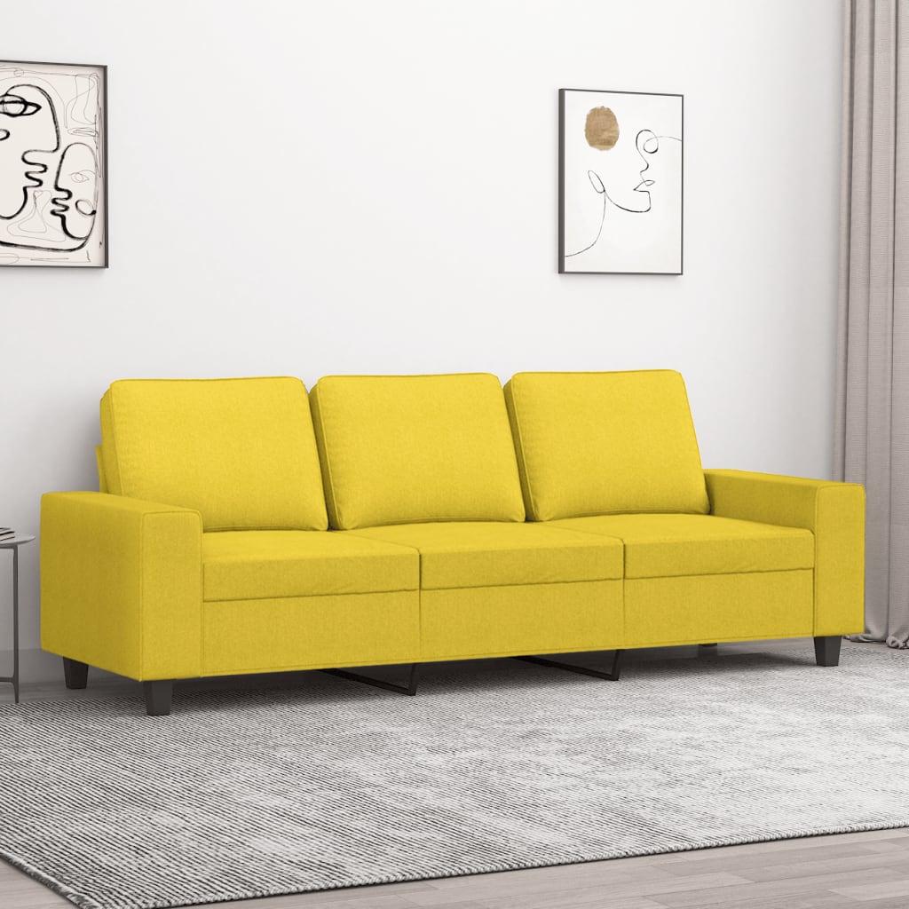 Personers Sofa Stof Lysegul Sædebredde 180