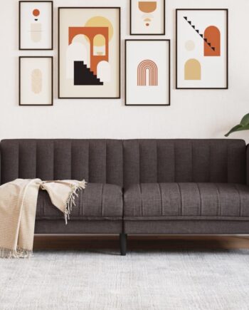 Personers Sofa Stof Mørkebrun