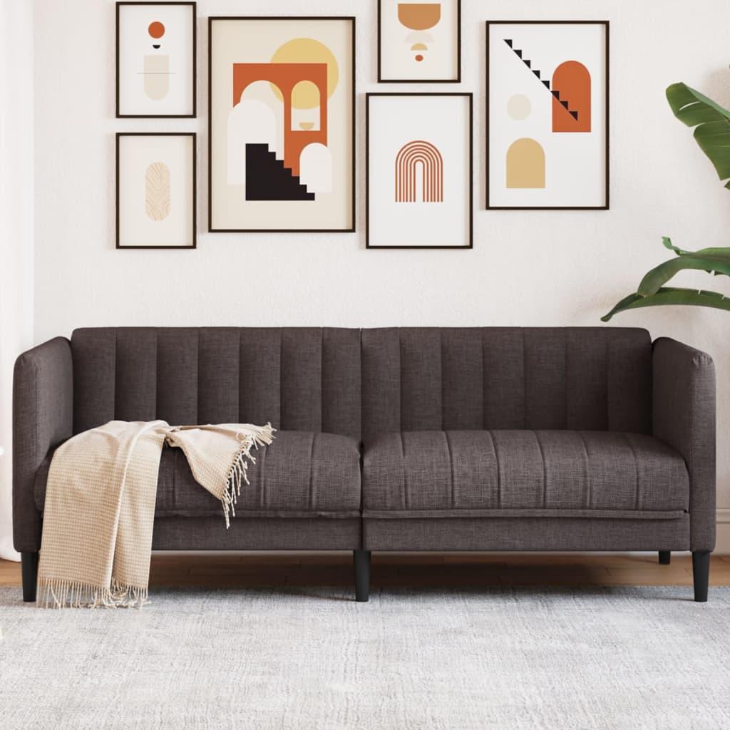 Personers Sofa Stof Mørkebrun