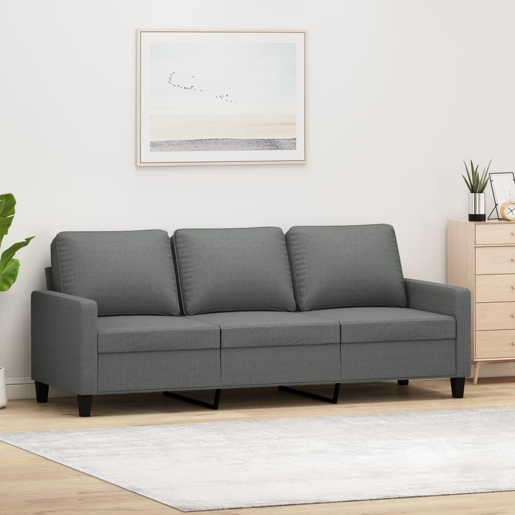 Personers Sofa Stof Mørkegrå Sædebredde 180