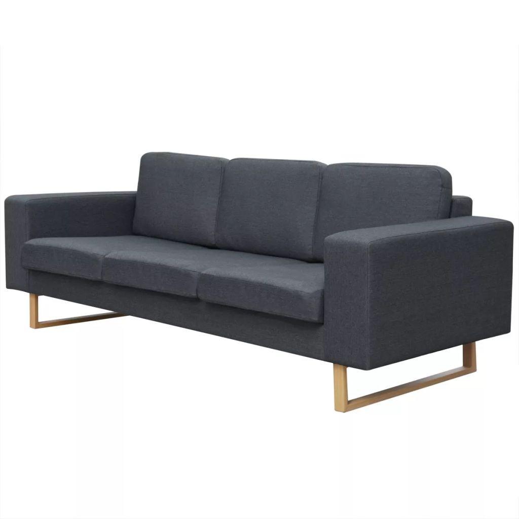 Personers Sofa Stof Mørkegrå
