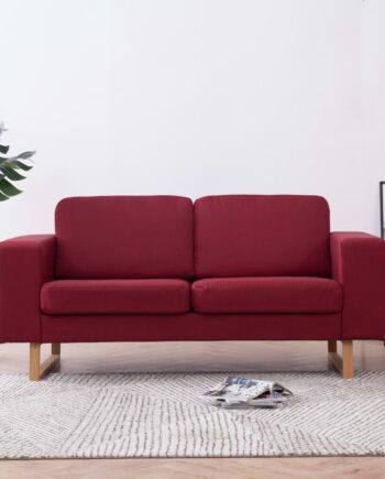Personers Sofa Stof Rødvinsfarvet