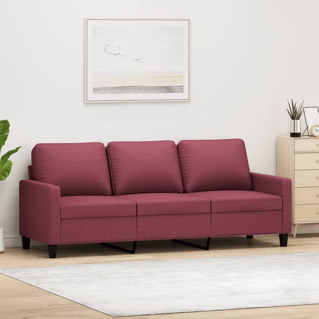 Personers Sofa Stof Vinrød 180 Sædebredde