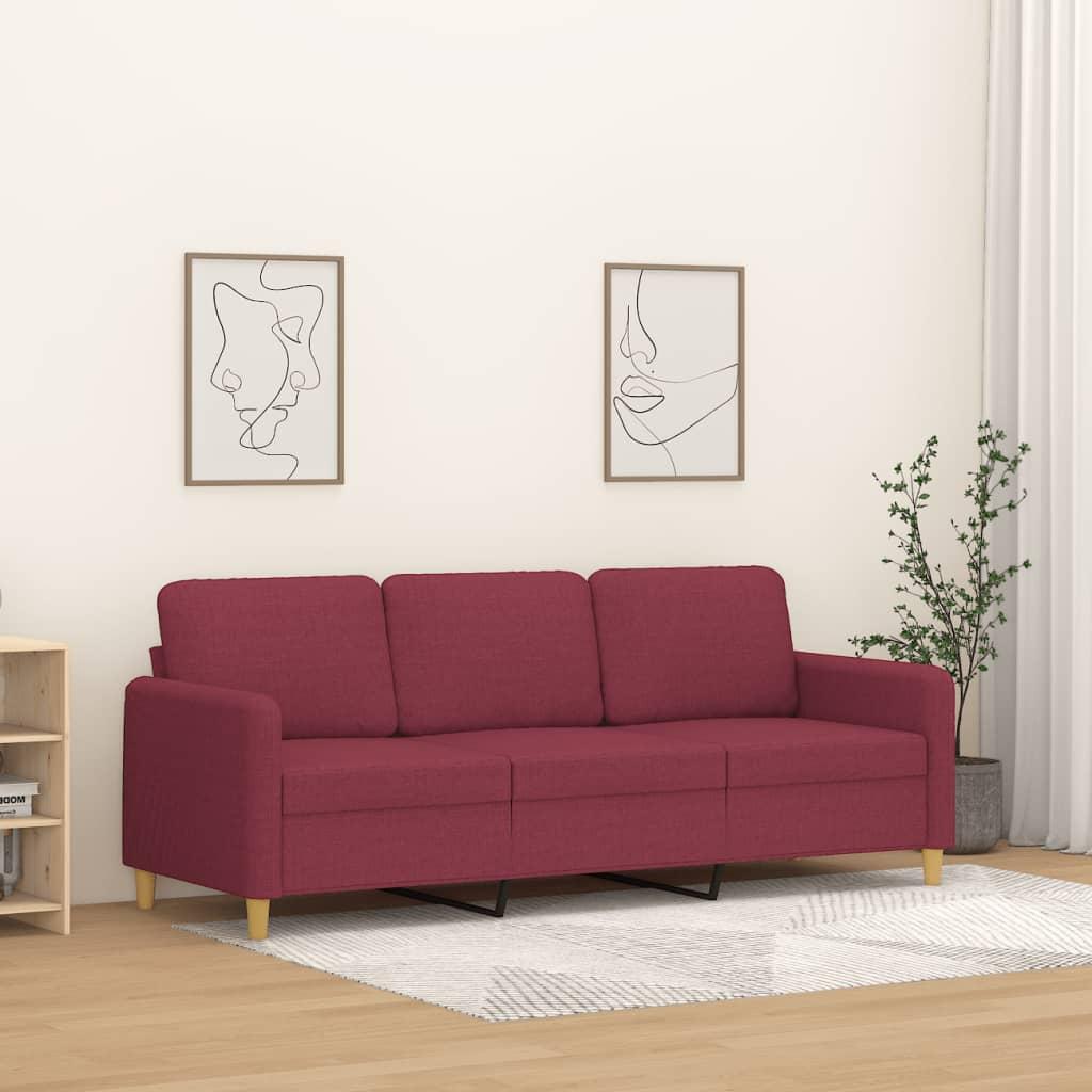 Personers Sofa Stof Vinrød 198