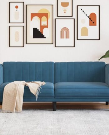 Personers Sofa Velour Blå