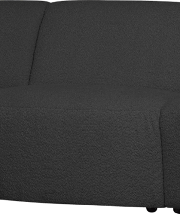 Personers Sofa Venstrevendt Chaiselong Woood Coco Boucl Mørkegrå 230x138x70