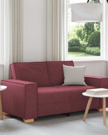 Personers Sofa Vinrød 160x78x84 Stof