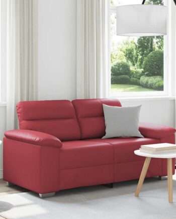 Personers Sofa Vinrød 160x81x84 Kunstlæder