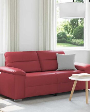 Personers Sofa Vinrød 180x81x84 Kunstlæder