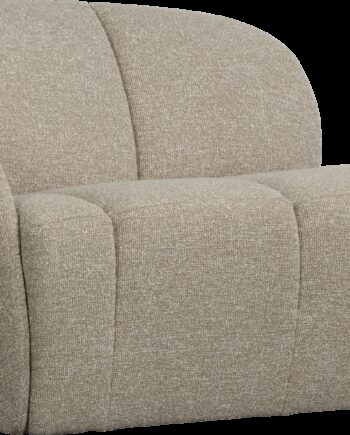 Personers Sofa Woood Mojo Boucl Beige Melange B112 Manuelt Justerbare Armlæn Venstre