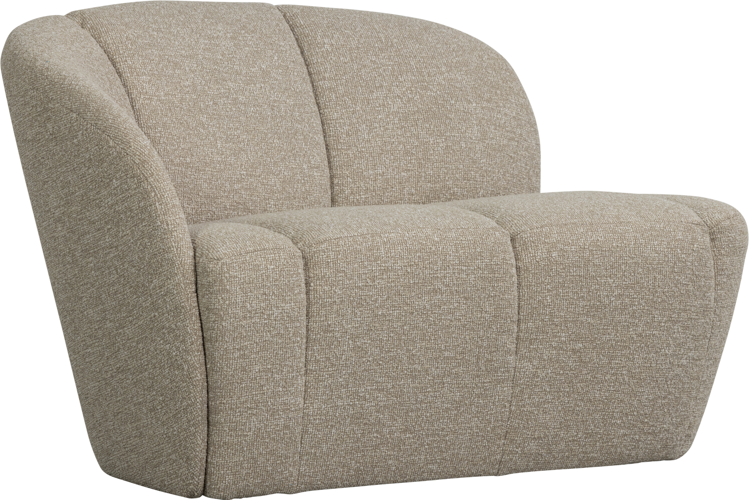 Personers Sofa Woood Mojo Boucl Beige Melange B112 Manuelt Justerbare Armlæn Venstre