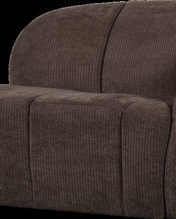 Personers Sofa Woood Mojo Ribstof Jacquardvævet Blød Fløjlsagtig Overflade Brun B112 D77 H73