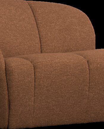 Personers Sofa Woood Mojo Rustbrun Boucl Fast Struktur Justerbare Armlæn Kompakt B112 Venstre