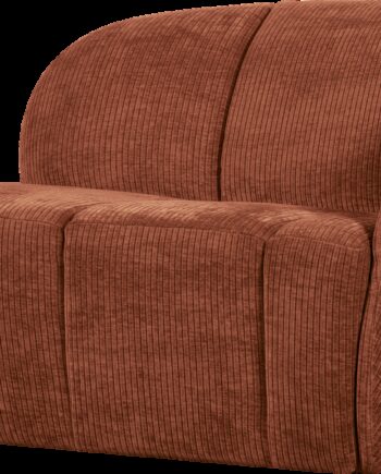 Personers Sofa Woood Mojo Rustbrun Ribstof 100 Polyester B112 Højre