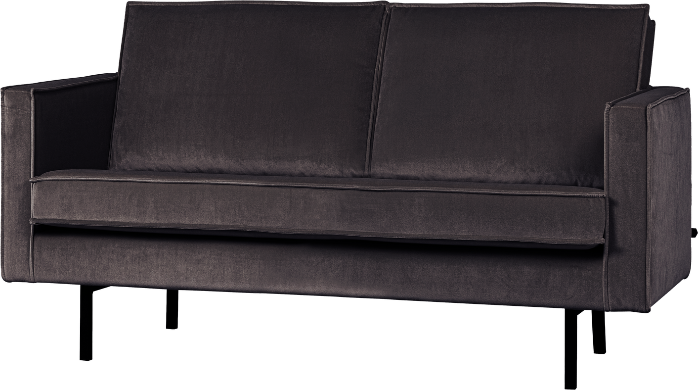 Personers Sofa Woood Rodeo Antracit Velour 150 Højbenet