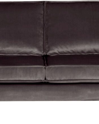 Personers Sofa Woood Rodeo Antracit Velour B190 Fast Siddekomfort Metalben