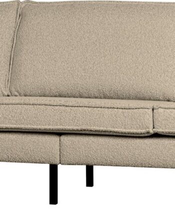 Personers Sofa Woood Rodeo Beige Boucl Moderne Design Høje Ben Fast Komfort