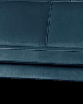 Personers Sofa Woood Rodeo Blå Velour 100 Polyester Martindale 100 000 H85xb150xd86