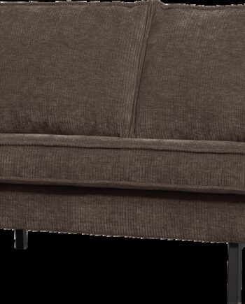 Personers Sofa Woood Rodeo Brun Ribbet Remy Stof 150 Høje Ben Moderne 50er Inspireret Design