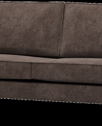 Personers Sofa Woood Rodeo Brun Ribstof 100 Polyester Fløjlsagtig Metalben Moderne