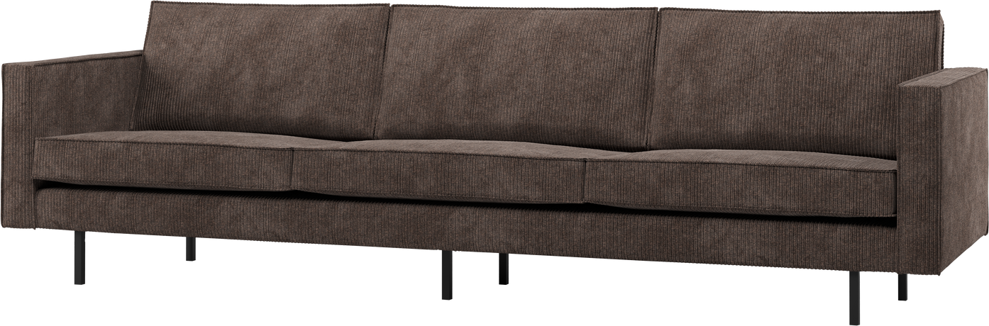 Personers Sofa Woood Rodeo Brun Ribstof Fløjlsagtig Jacquard 100 Polyester Martindale 000 Højt Benstel