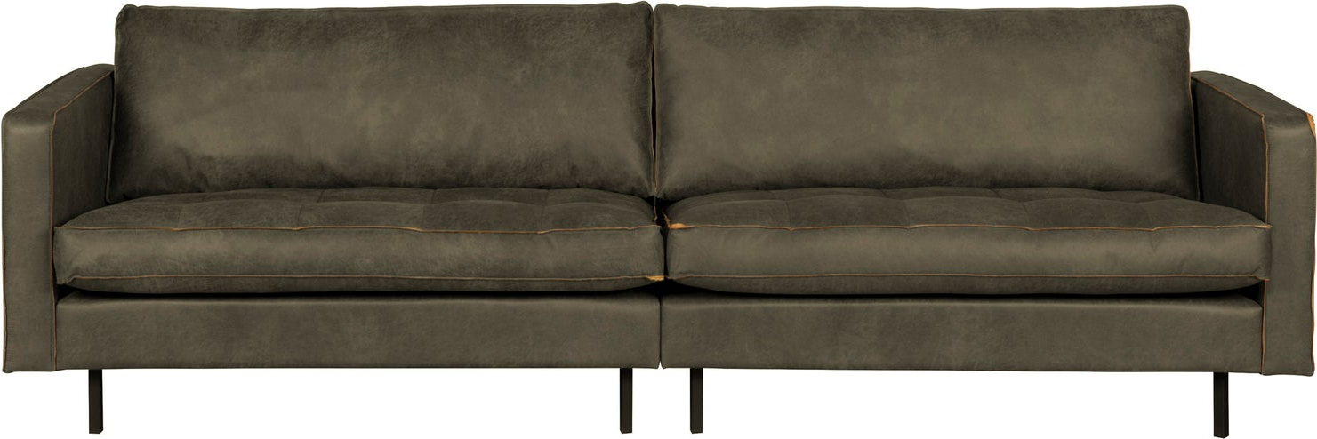 Personers Sofa Woood Rodeo Classic Army Ecoleather Kunstlæder Quiltede Hynder Fast Komfort 275